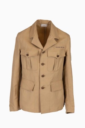 Giacca Sahariana con Patch - Sabbia